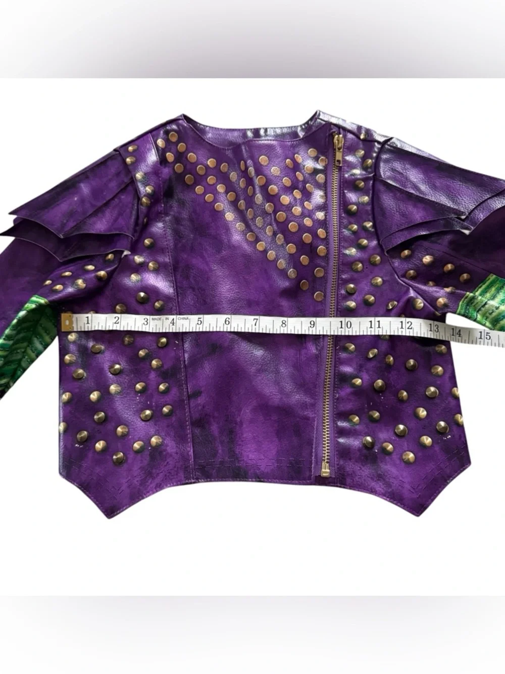 Disney Store Descendants 2 Mal Moto Jacket Purple Size 7/8 - Picture 5 of 8